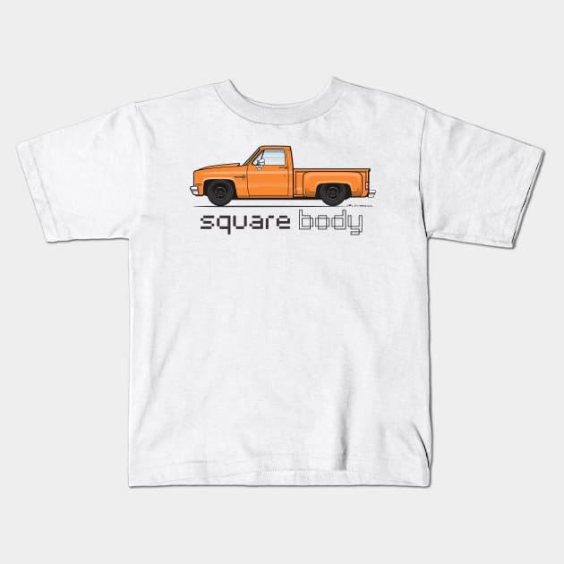 Orange Truck Kids T-Shirt by JRCustoms44